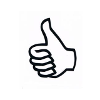 Button Daumen hoch